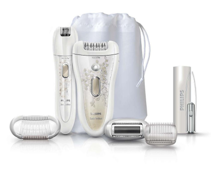 Depilator i golarka damska Philips Satin Perfect HP6581/00 biały